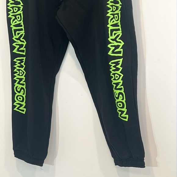 Brand new dolls kill Marilyn Manson Black Sweatpants with Neon Green Graphic 3XL - Picture 2 of 5